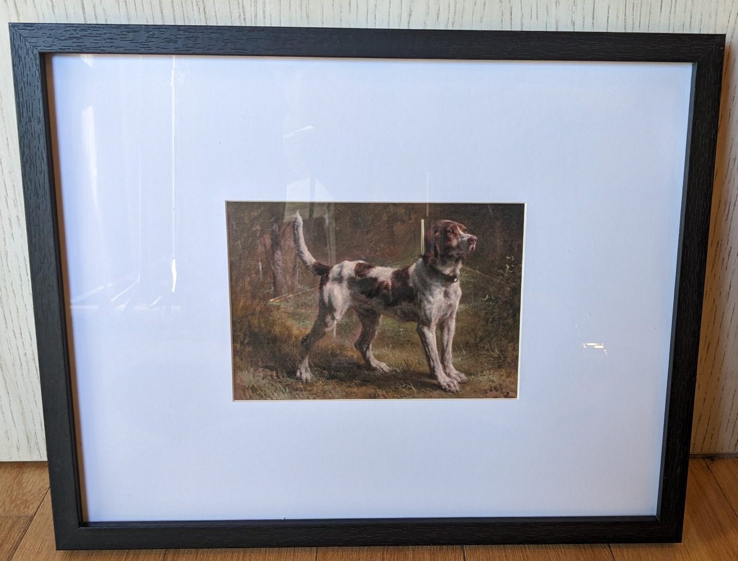 A Limier Briquet Hound Framed